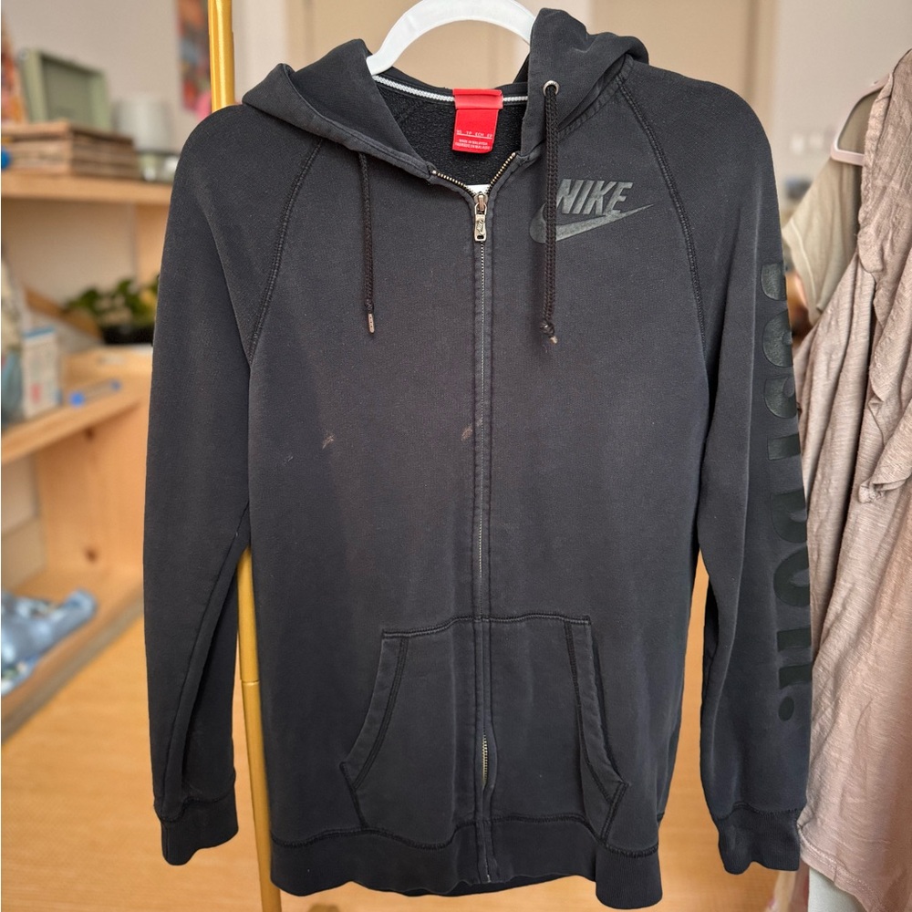Nike Zip Up Hoodie (bleach stained)